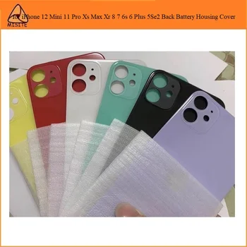 

10Pcs Phone Housing Cover Complete for iPhone 12 Mini 11Pro Xs Max Xr X 8 7 5Se2 Back Door Battery Cover Assembly Repair Parts