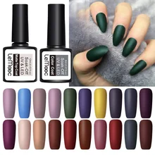 LEMOOC 8 мл Лак для ногтей УФ-гель для ногтей полуматовый верхний слой Перманентный замачиваемый гель лак для ногтей гель-краска маникюрный лак