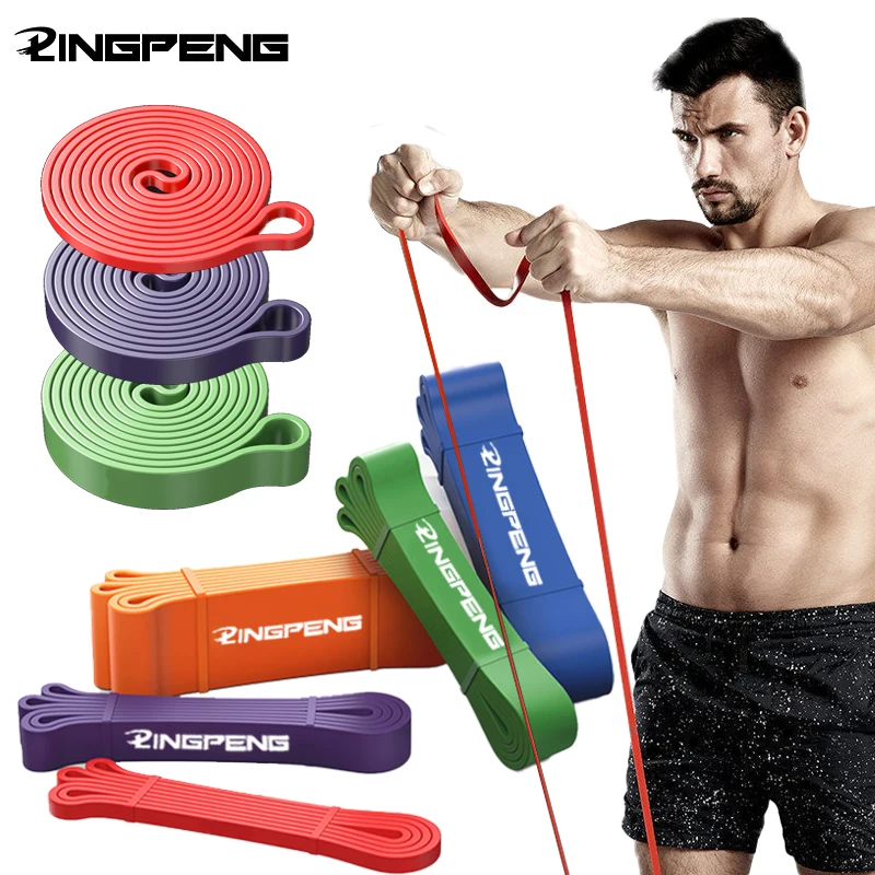 208cm Thick Stretch Resistance Band Sports Expander Elastic Pull Up Powerlifting Bands for Resistance Training and Workout