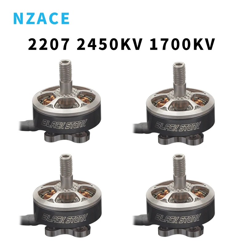 NZACE Aokfly 2207 2450KV 1700KV бесщеточный двигатель 3 6s lipo батарея для 5 дюймового FPV рамы