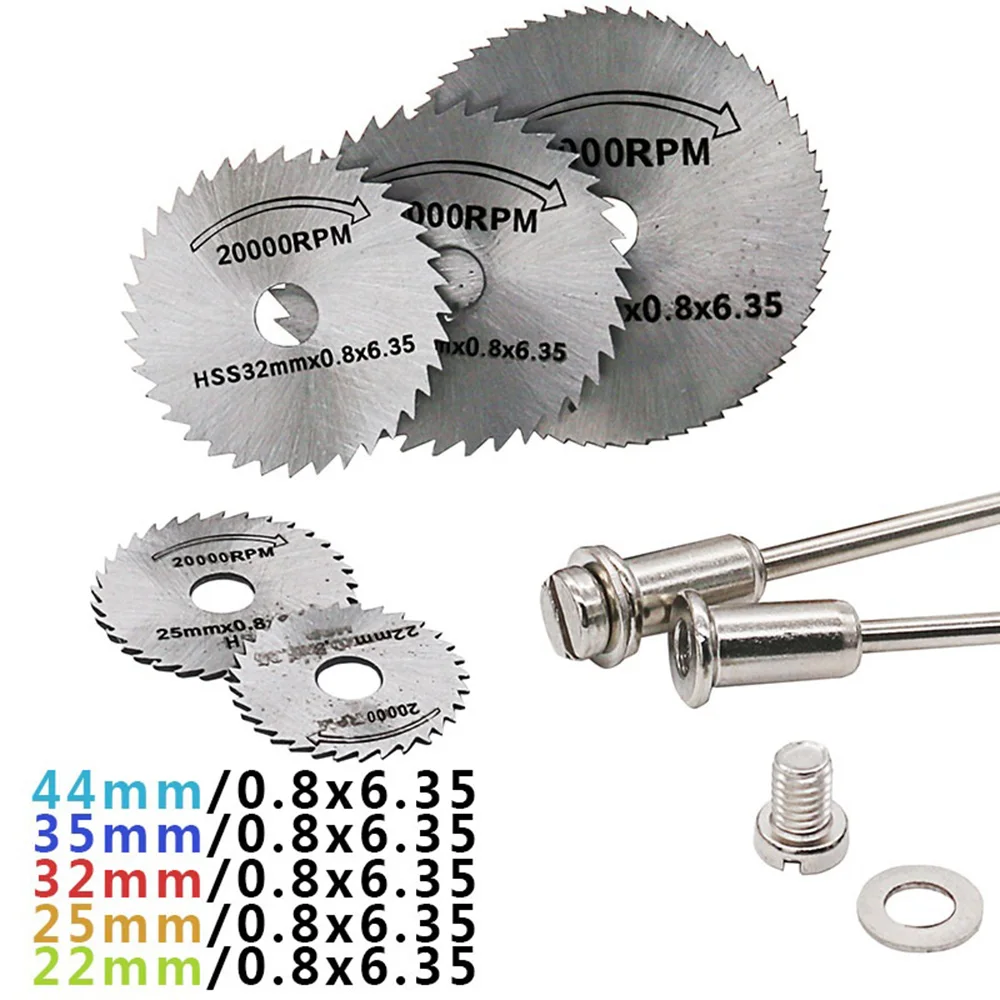 7 шт. Мини HSS Циркулярный пильный диск роторный инструмент для Dremel ...