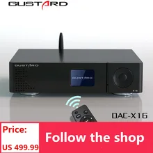 GUSTARD DAC-X16 Decoder Dual ES9068 Ausgewogene Decoder Bluetooth 5,0 MQA Volle Dec
