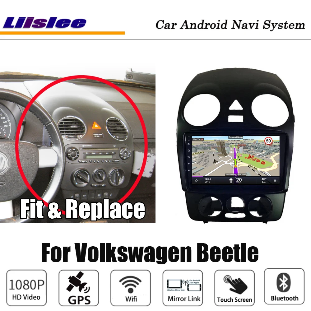 CarAndroidMultimediaPlayerForVWBeetle20032010RadioVideoAudio