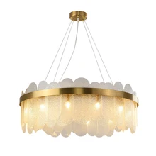 Art Deco postmodernistyczna złota okrągła oprawa wisząca Lampen wisiorek światła. Lampa wisząca. Lampa wisząca do jadalni