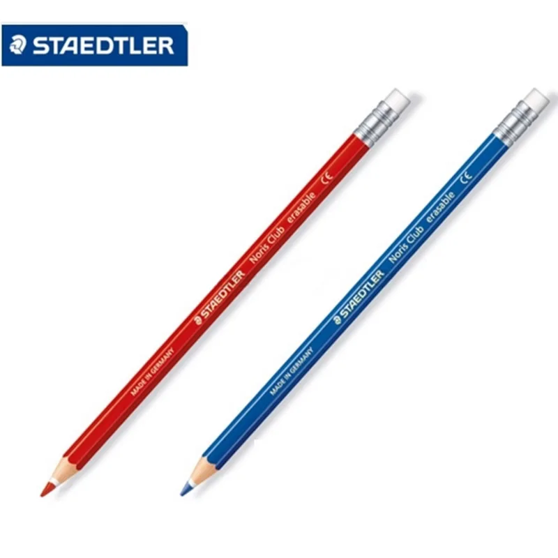 2 Pz/Lotto Staedtler 14450 Matite Colorate Matita Gomma Anime/Graffiti/Rosso Blu Matita Matite Colorate All'Ingrosso