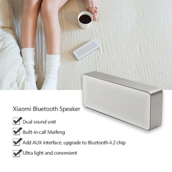 

Xiaomi bluetooth Square box speaker2 Powerful bluetooth speaker portable wirelessHD square speaker Stereo Computer speakers
