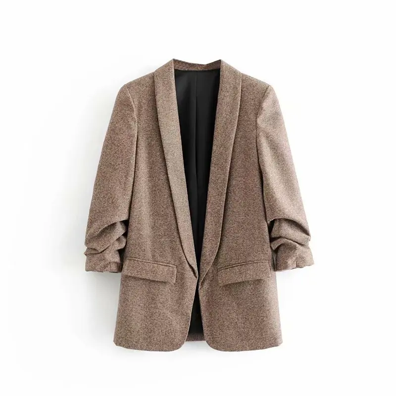 

2018 Autumn And Winter New Style Pumps Herringbone Suit Jacket Women's A2737