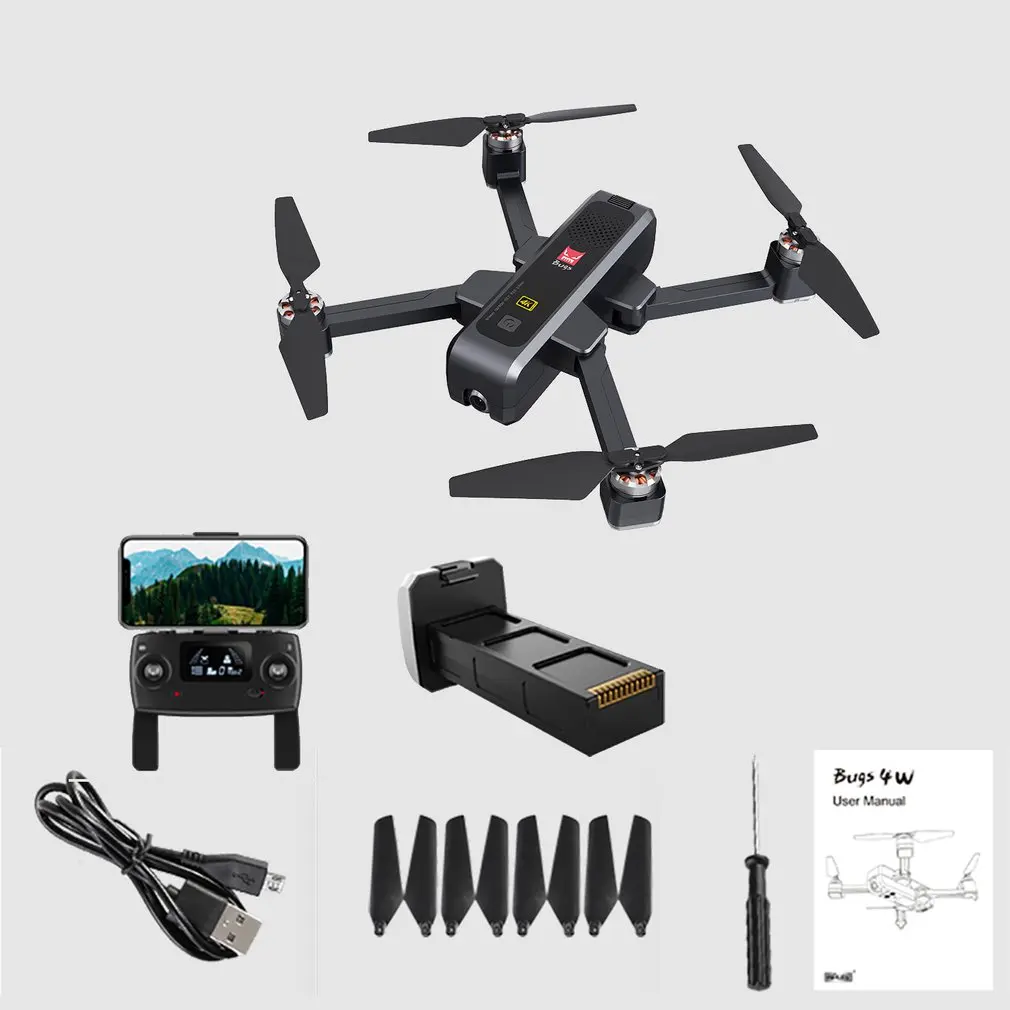 MJX Bugs 4W B4W 5G gps Дрон с wifi 2K HD камерой анти-встряхивание 1,6 км 25 минут время полета оптический поток RC Квадрокоптер Дрон VS F11