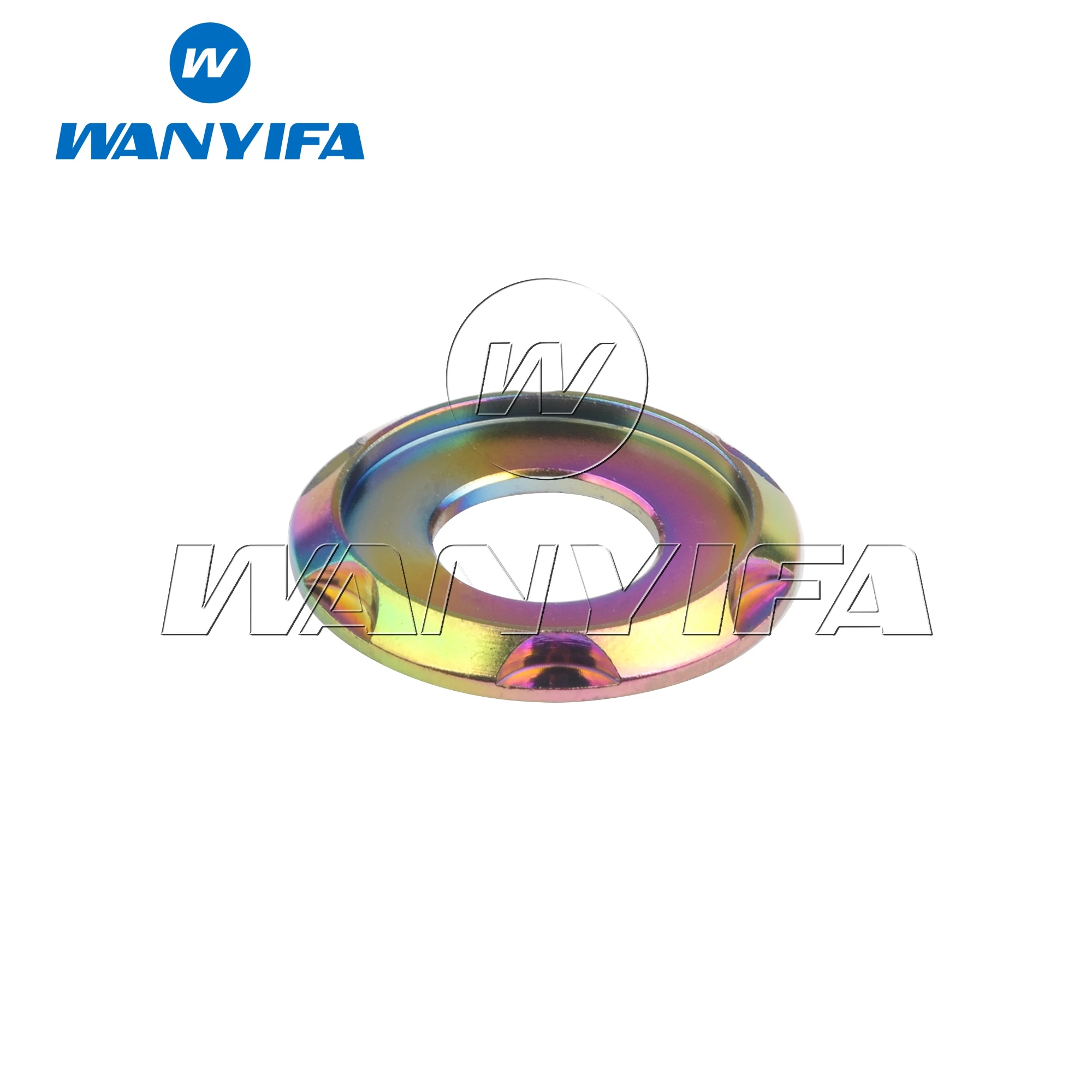 Wanyifa Titanium Ti Spacer M5 M6 M8 M10 Gasket for Bike Motorcycle Car Decorative Washers