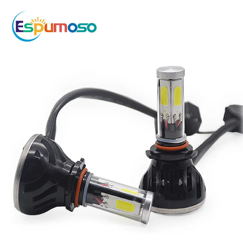 G5 H1 LED Light H4 H7 LED Headlights Car H3 H11 H27 HB3 HB4 9005 Automobile Headlamp COB 4 Sides Bulbs 80W 8000LM 2PCS