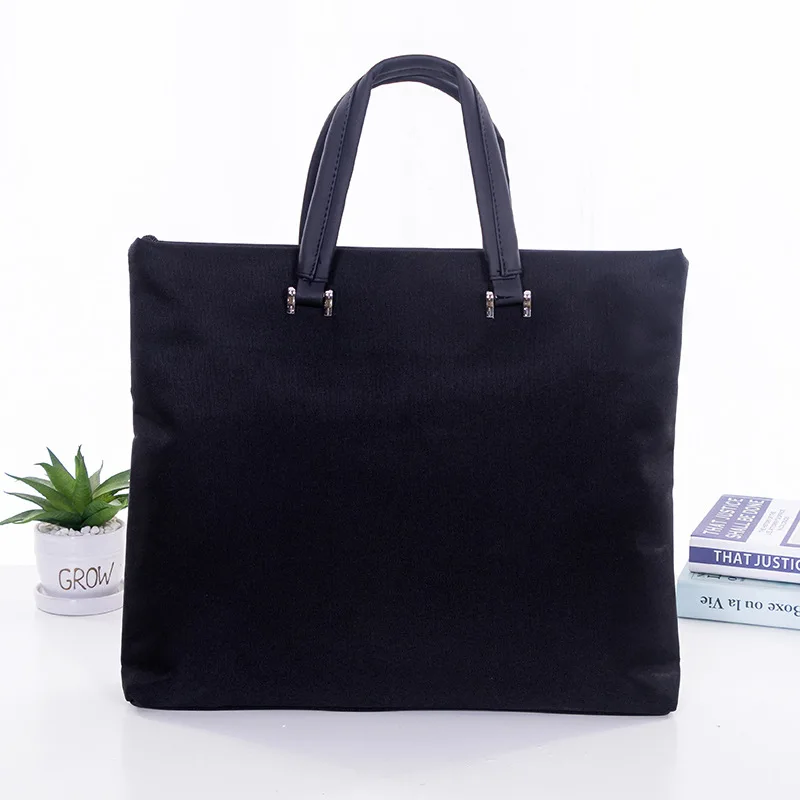 

Portable Briefcase A4 Briefbag Briefcase Men's Women's Business Office File Bag Meeting Package Large-Volume