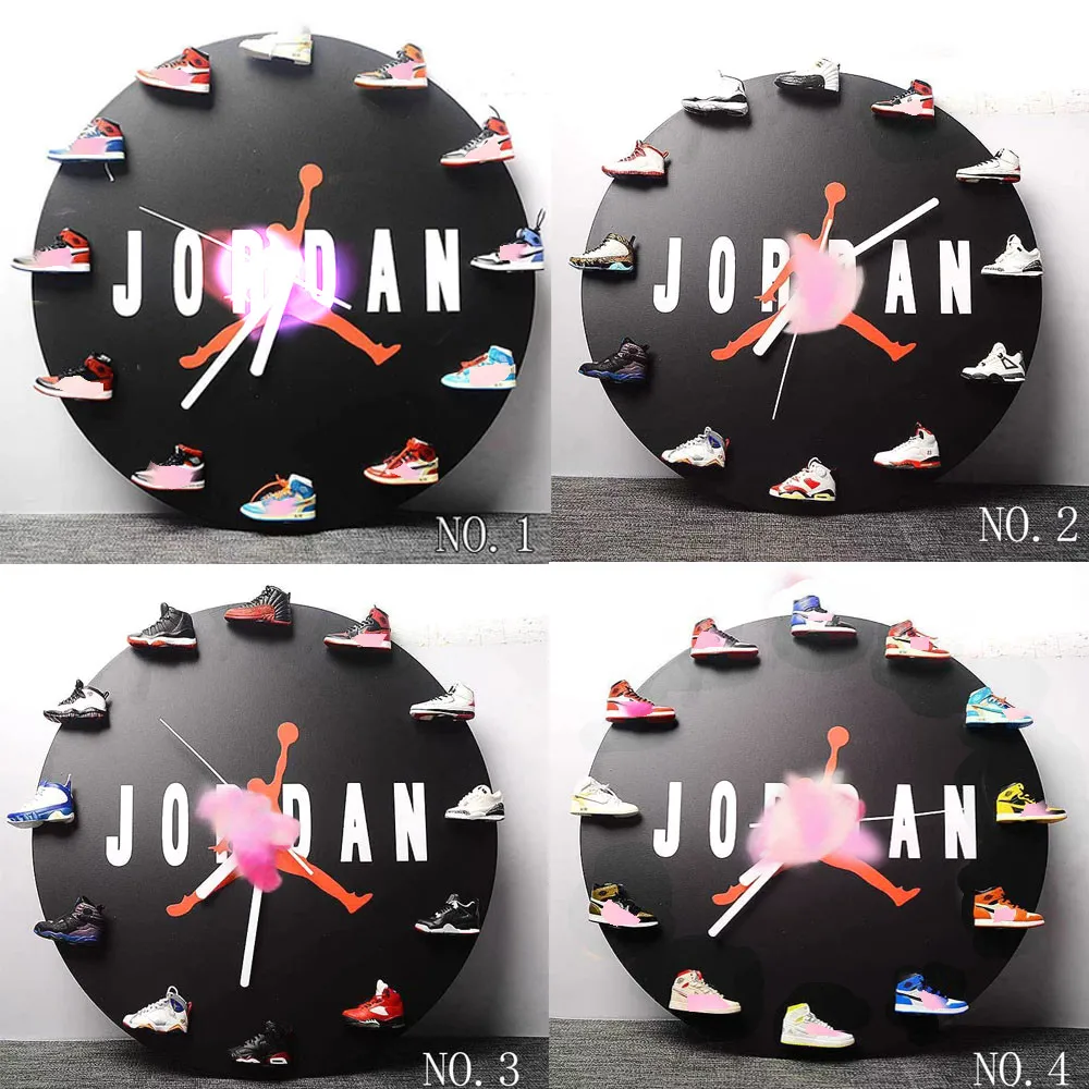 

HKNA Dropshipping aj wooden clock 12pcs mini shoes offwhite Chicago Unc NRG 1 3D Mini Sneaker Sports shoeS Sneaker keychains
