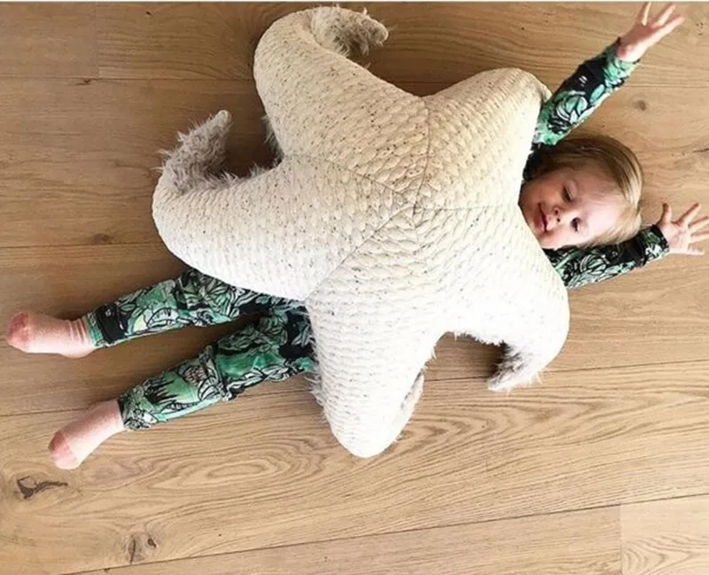 85cm Nordic Animals Starfish Soft Stuffed Plush Toys Movie Dolls for Baby Kids Appease Sleeping Pillow Doll Birthday Gifts