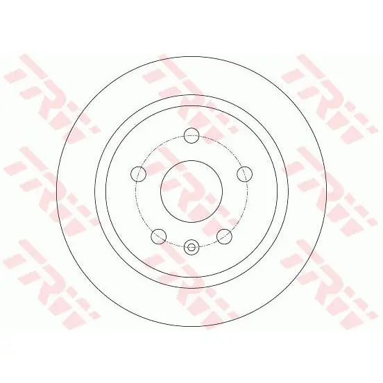 Диск тормозной задний Opel Insignia 1.4-2.8/2.0D 08 TRW DF6312