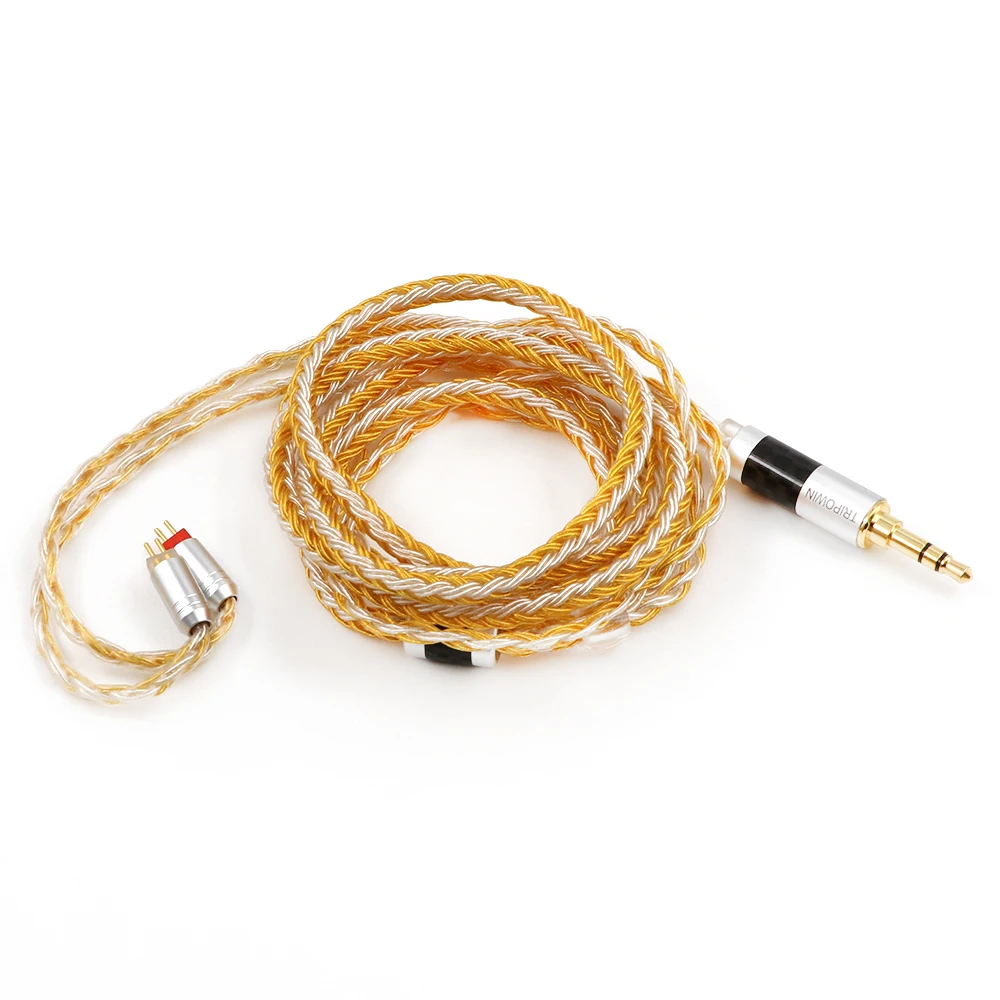 Ceny Tripowin Zonie 16 rdzeń posrebrzany kabel SPC kabel do słuchawek QDC MMCX 2 PIN do KZ ZS10 PRO C16 C12 BL03