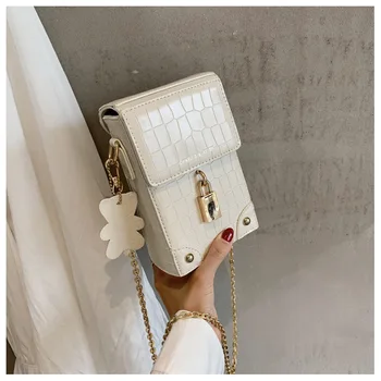 

New Fashion Women's Small Square Bag Leisure Wandering Shell Bag Patent Leather Shoulder Bag Cute Messenger Bag