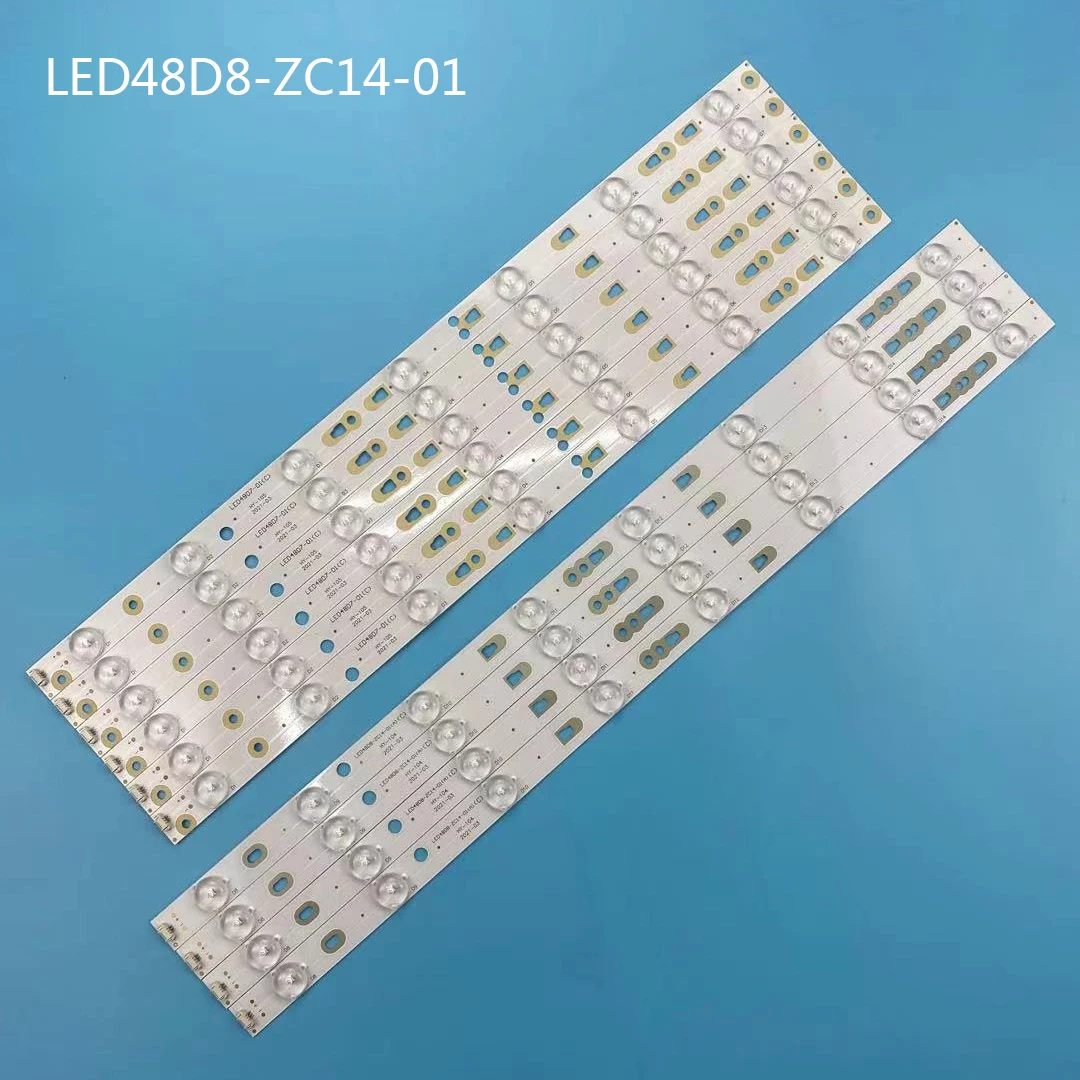 

10PCS LED Backlight strip FOR Haier LE48F3000W LED48D7-ZC14-01 01(B) LE48MF7000 LE48M50S LD48U3300 LT-48M645 48C2 LE48M600F