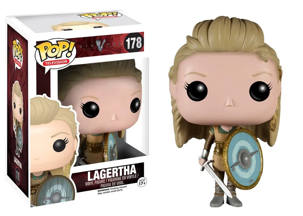 FUNKO POP Vikings 178# LAGERTHA 177# Рагнар Лодброк модель Фигурка Коллекционная модель игрушки для подарка