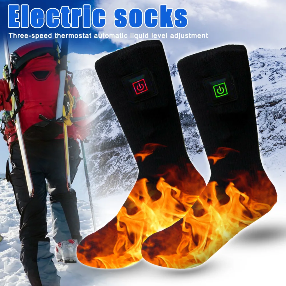 2 X Batterie Beheizt Einlegesohle Fuß Wärmer Elektrisch Heizung Fuß Boot Socken 