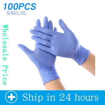 

20/100PCS Disposable Nitrile Gloves Kitchen hand latex gloves Dishwashing Gloves Rubber Garden Gloves For Left Right Hand Gloves