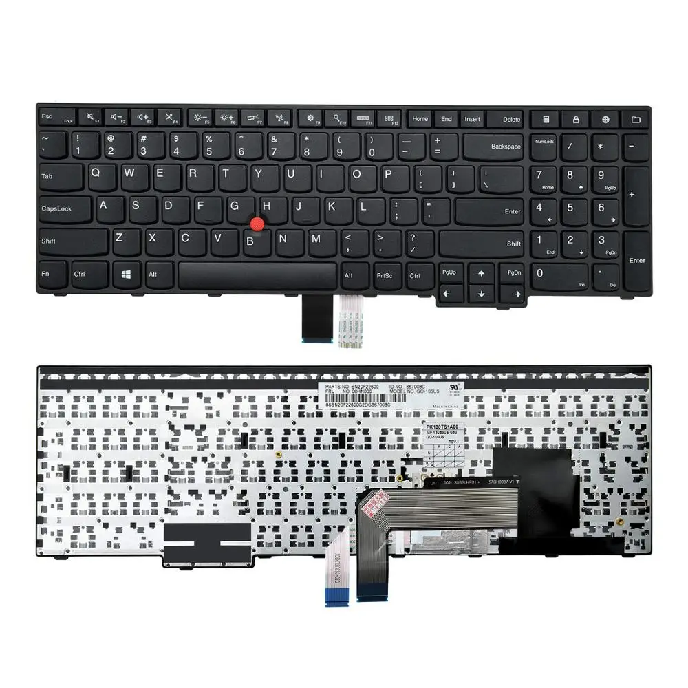 Сменная Клавиатура для ноутбука lenovo ThinkPad E550 E550c E555 E560 E565 без подсветки