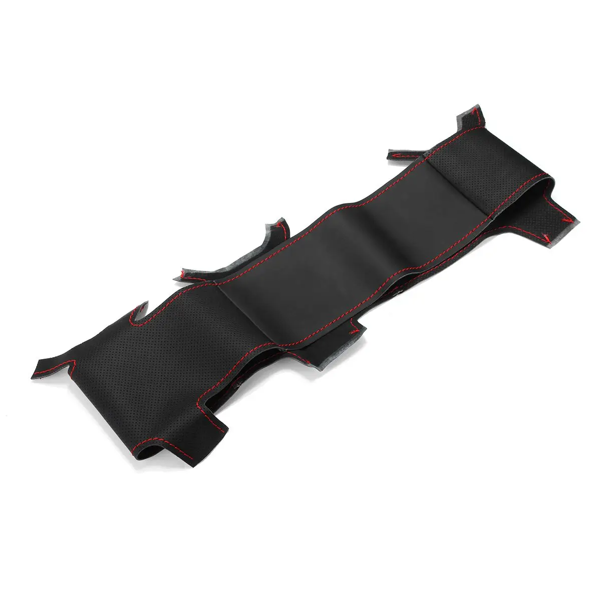 Black Leather Steering Wheel Cover Hand-stitch On Wrap Cover For Volkswagen For VW Golf 5 MK5 For Passat B6 Tiguan For Jetta 5