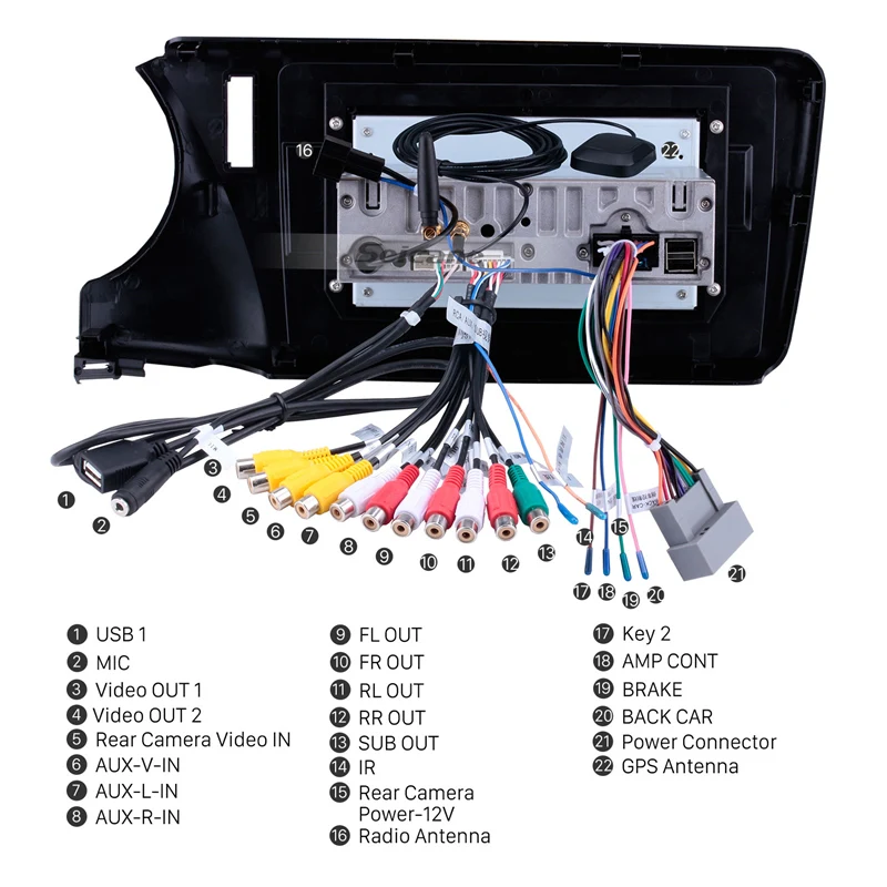 Cheap Seicane 10.1"Android 9.0 Car Radio Blutooth GPS Navigation For 2014 2015-2017 HONDA CITY Right Hand Driving Mirror Link 3