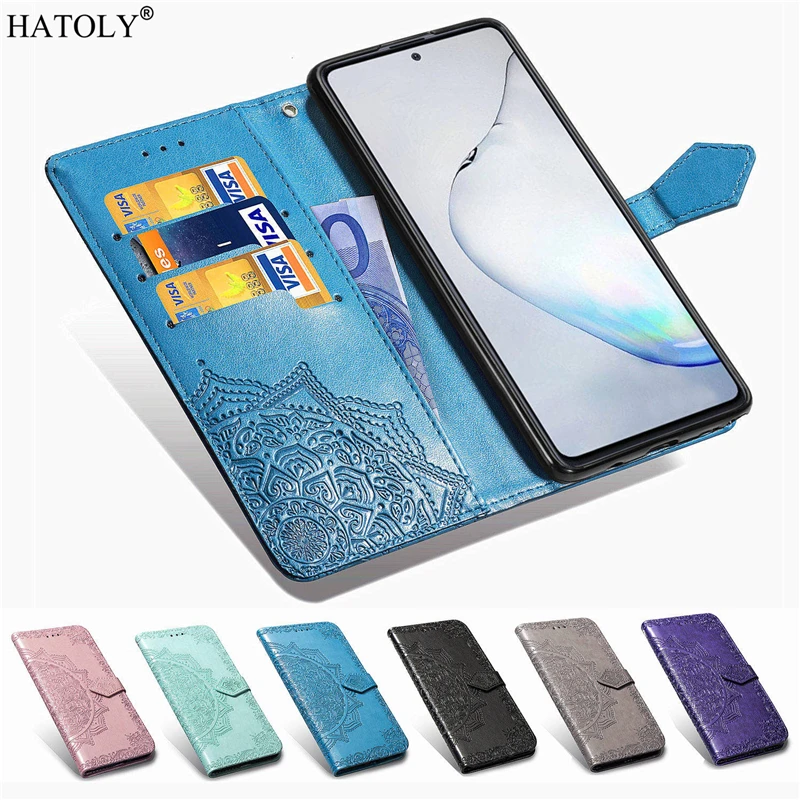Для Samsung Galaxy Note 10 Lite чехол Флип кожаный бумажник для телефона задняя крышка