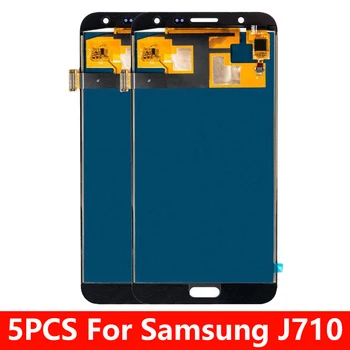 

5PCS/Lot LCD For Samsung Galaxy J7 2016 J710 SM-J710F J710M J710H J710FN LCD Display Touch Screen Digitizer Assembly