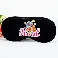 Ткань в Корейском стиле, классная черно-белая с узором, нашивка для глаз, Мультяшные пары, креативные забавные затенения сна, аксессуары для сна, сделанный глаз