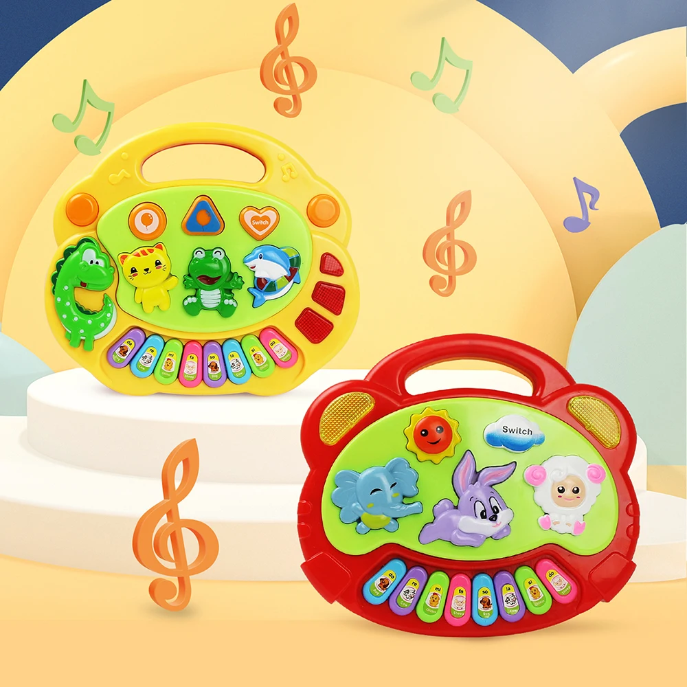 TECLADO PIANO GIRAFA MUSICAL INFANTIL SOM DE ANIMAIS 24 TECLAS BEBE BABY  BRINQUEDO com o Melhor Preço é no Zoom