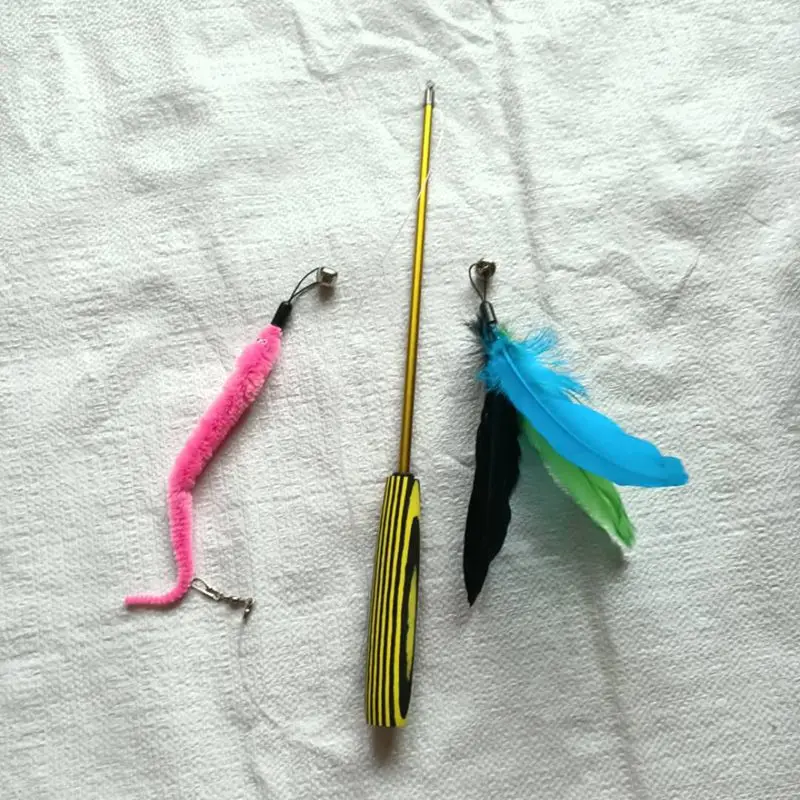 Товары для домашних животных игрушка кошек трехсекционная Выдвижная игра с