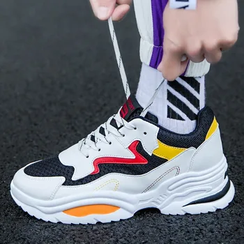 

Thick Sole Fashion Sneakers Brand Superstar Men Casual Shoes Black Footwear Comfortable Male Shoes Rubber Boys Pop Baskets