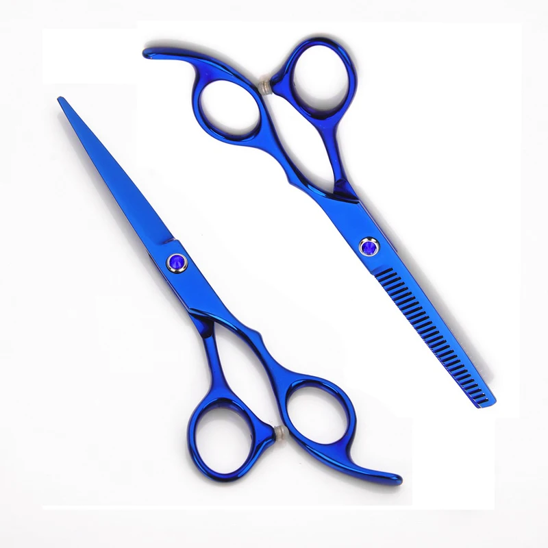 2/OnePlus 5/6 предметов, Нержавеющая сталь 6/7 дюймов Профессиональные Парикмахерские ножницы парикмахерские ножницы для парикмахерской Набор для стрижки волос, ножницы для стрижки волос - Цвет: 7 Inch 2pcs