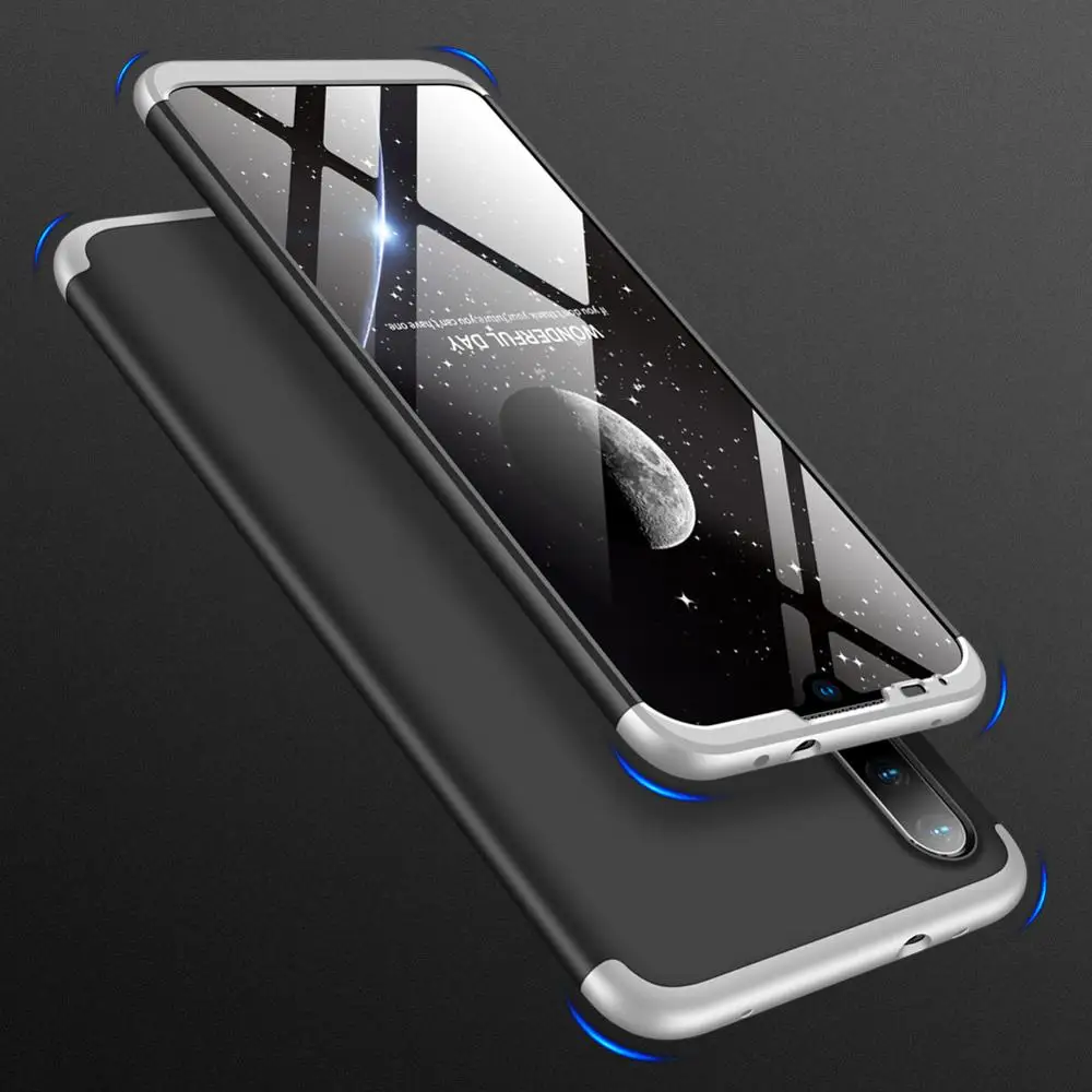 50 шт./лот 360 все включено щит PC защитный чехол для Xiaomi Mi 5X6X8 se 8 lite 9 se Max 3 Pocophone F1 A3 Note 10 - Цвет: Серый