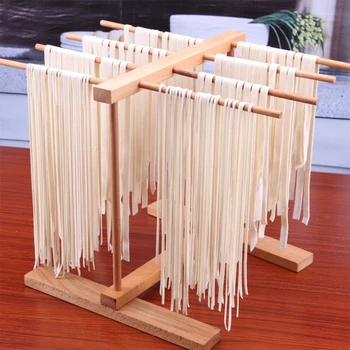 

Collapsible Wooden Pasta Drying Rack Beechwood Noodle Spaghetti Holder Kitchen Storage Stand Fruit And Vegetable Shelf Rack