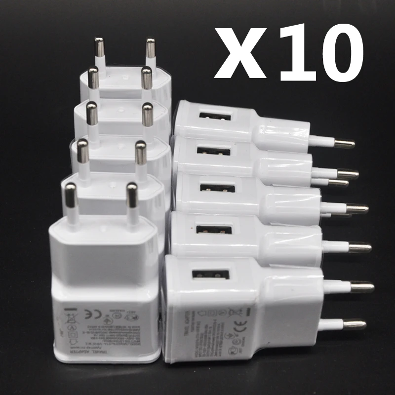 

5V 2A EU USB Charger Power Adapter for Samsung Galaxy M21 A10 J3 J5 j7 A3 A5 A7 2016 Note 2 4 5 S4 S6 S7 EDGE 10Pcs/Lot