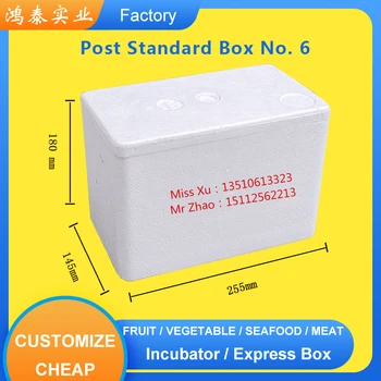 

European standard Styrofoam Foam box for ice food packaging