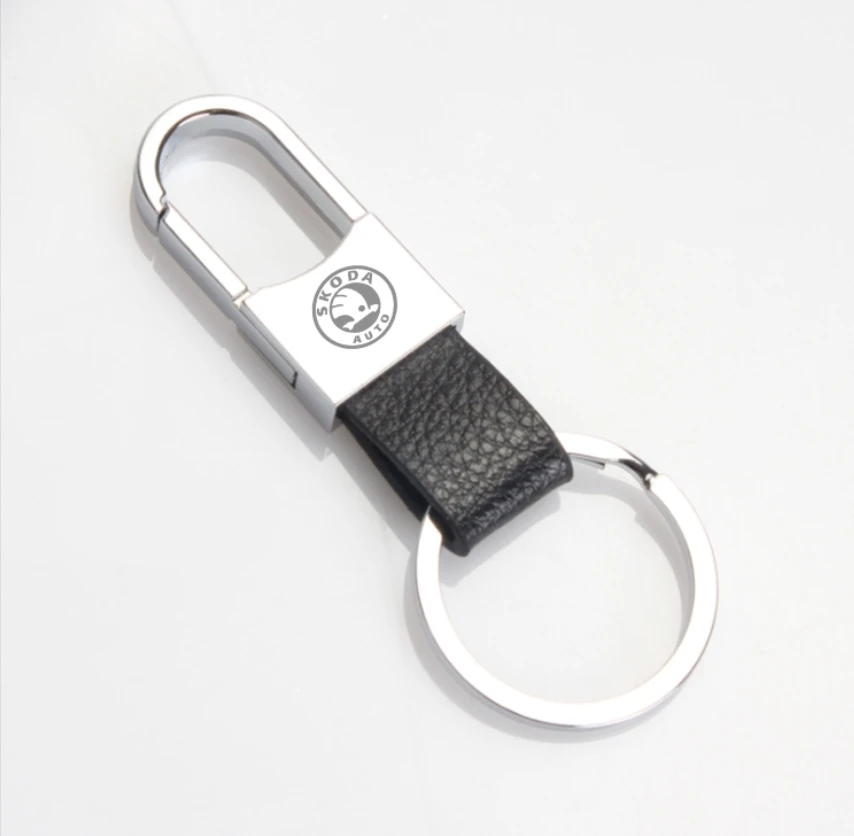 

1pcs Car key ring STICKER Case For skoda octavia fabia rapid yeti superb octavia a 5 a 7 2 emblems Auto Accessories