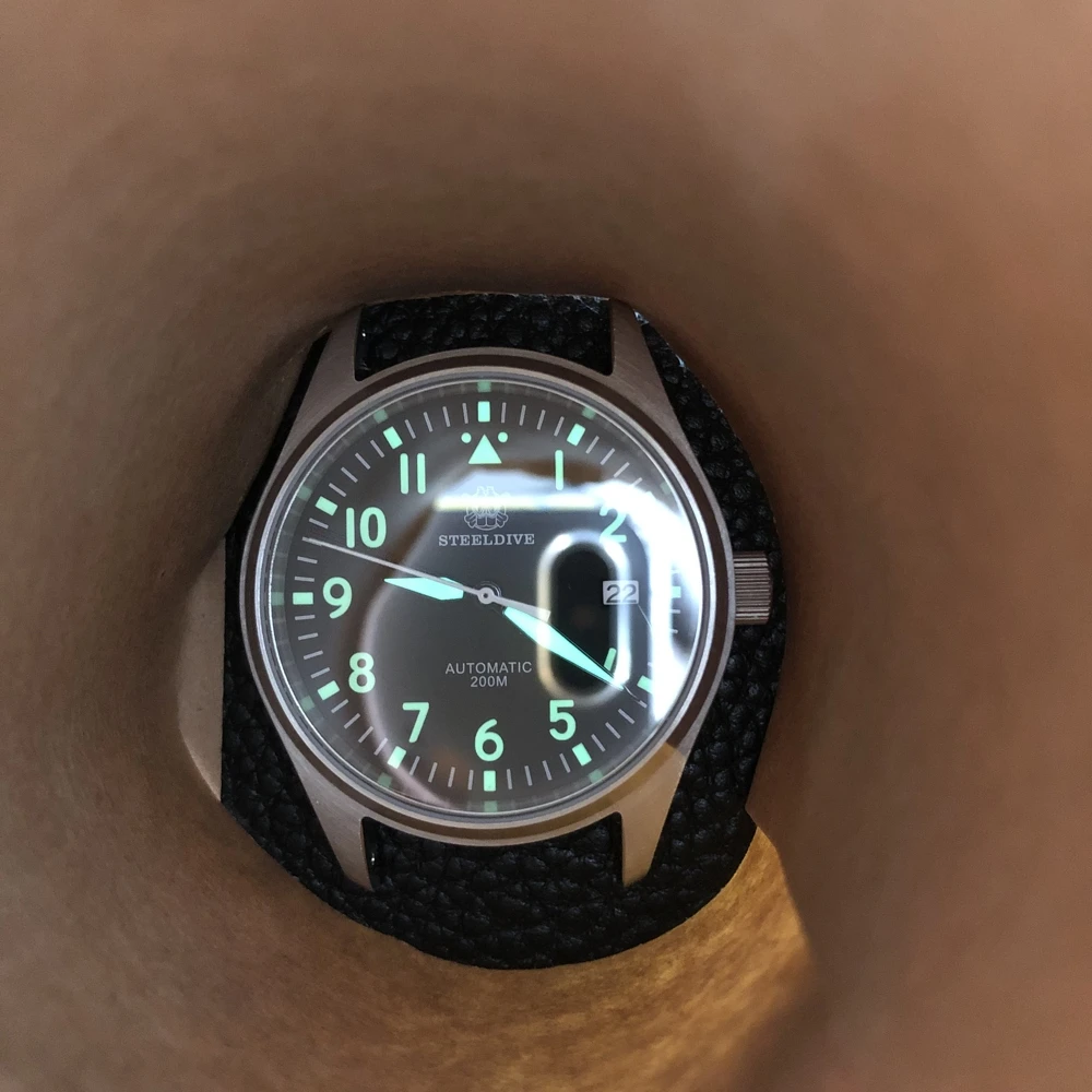 Мужские автоматические механические часы для дайвинга C3 светящиеся часы из нержавеющей стали 200 метров водонепроницаемые винтажные военные часы для мужчин