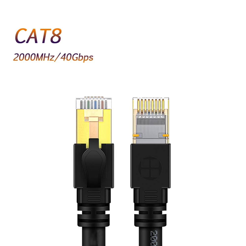 

Cat8 Ethernet Cable Super Speed Cat8 Patch Cable 40Gbps 1m 2m 3m 5m 10m 15m 20m Gold Plated RJ45 Connector RJ45 Network Cable