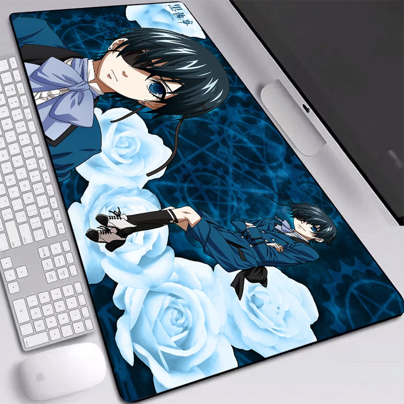 

Japan Anime Kuroshitsuji Pad Table Mice Computer Mouse-Pad Desktop Locking Edge Anti-slip Mouse Pad Custom 900x400mm Desk Mat