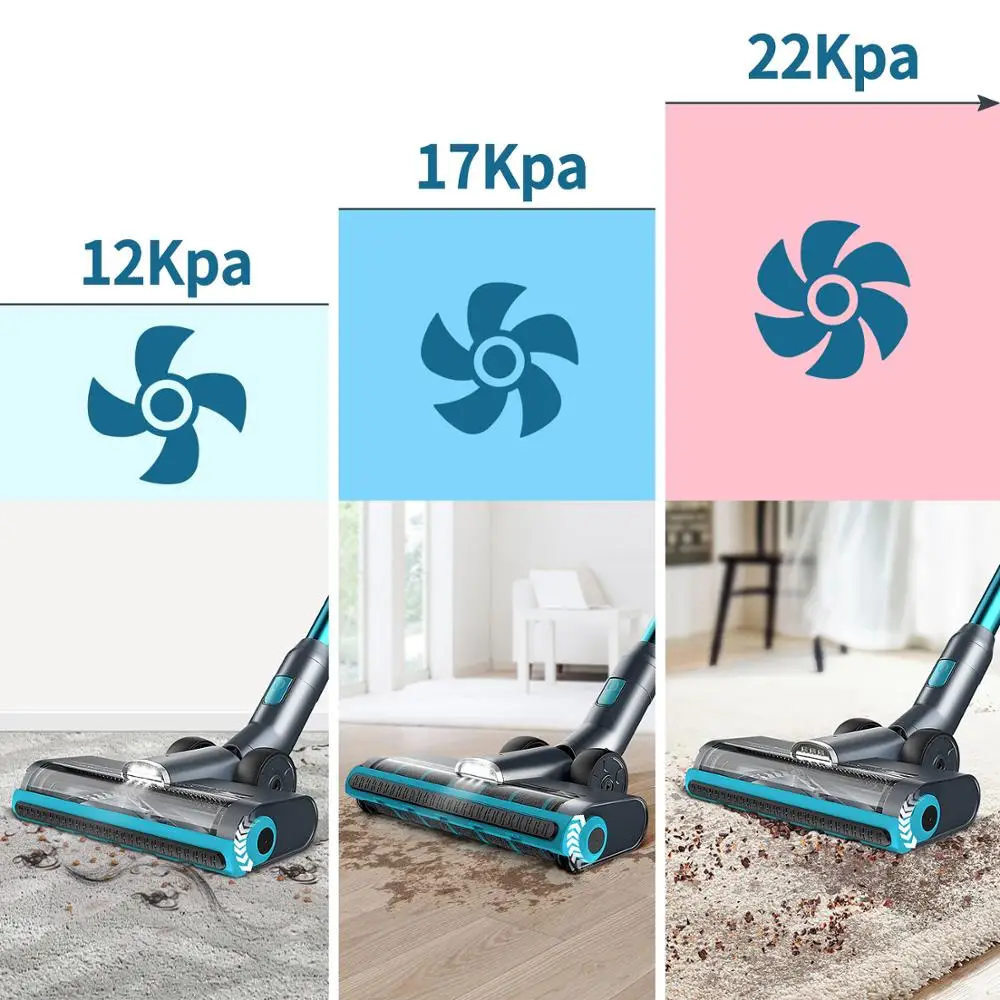 US $200.75 UK Stock Jashen V18 Handheld Wireless Vacuum Cleaner 350W Powerful Suction 22KPa Cordless Stick Vacuum For Smart Home Pet Hair