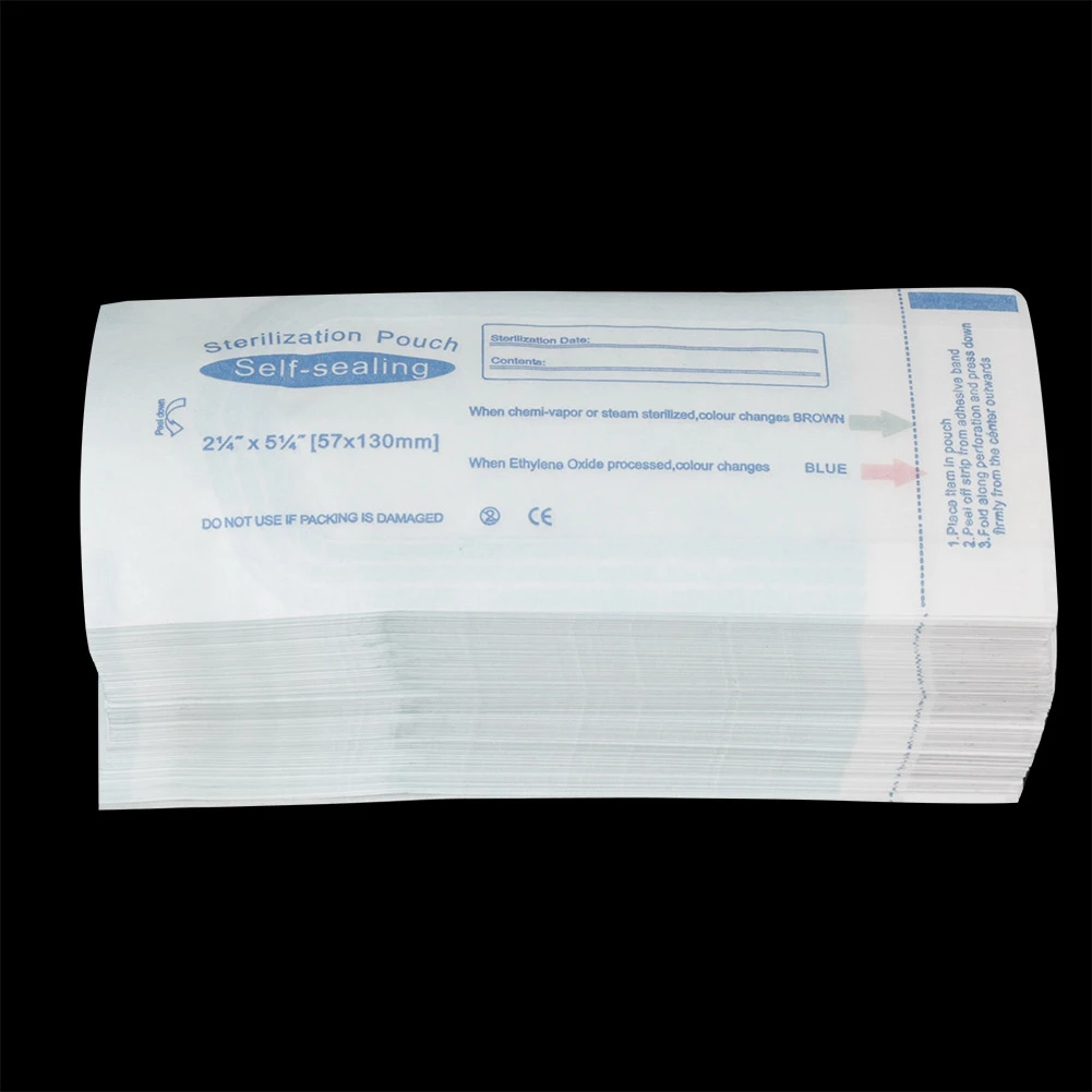 200 Pcs Strong Medical Grade Sterilization PVC Dental Sterilization Pouch Self-sealing Bag Multiple Specifications Super Quality