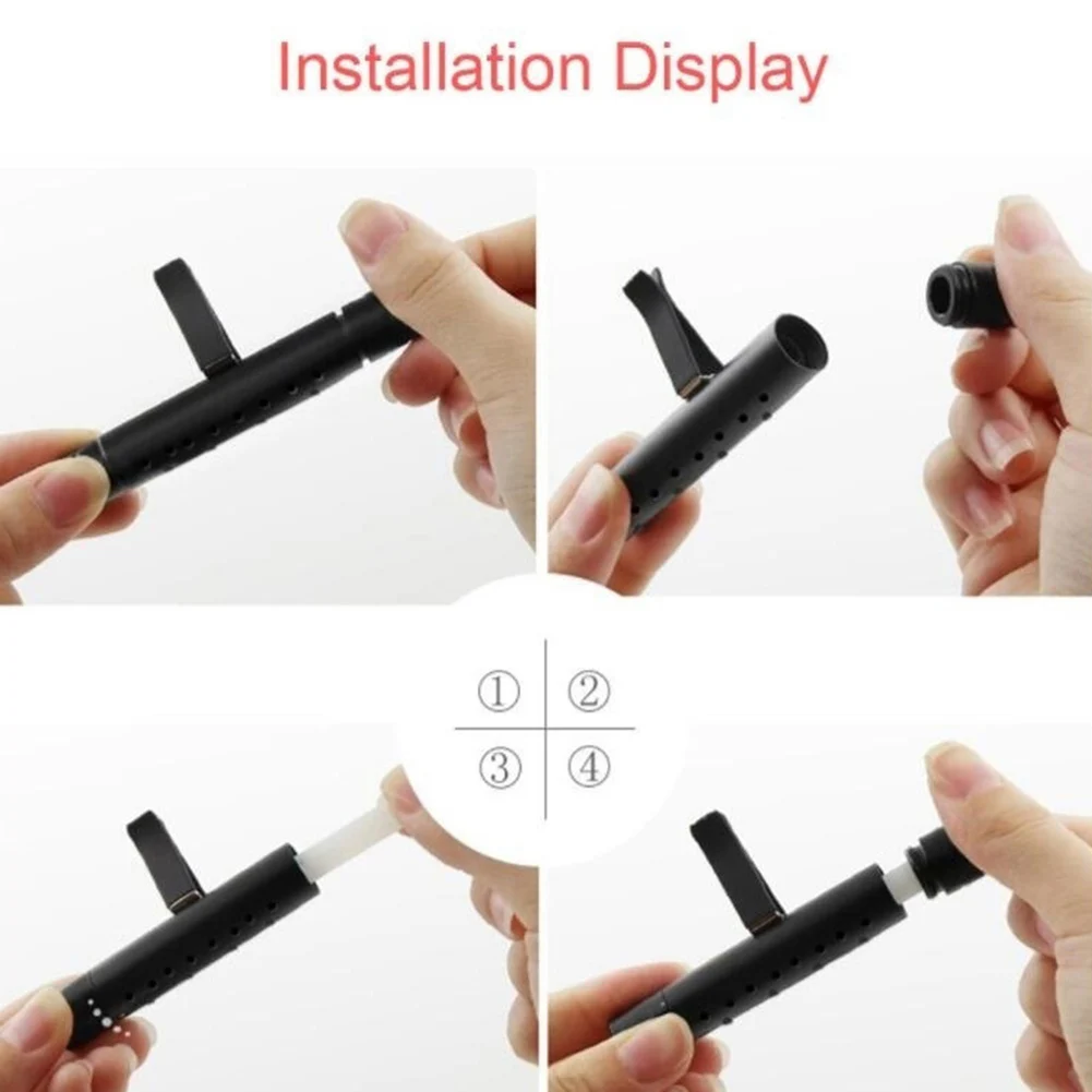 Car Outlet Vent Solid Perfume Bar Clip Scent Fragrance Air Freshener Diffuser