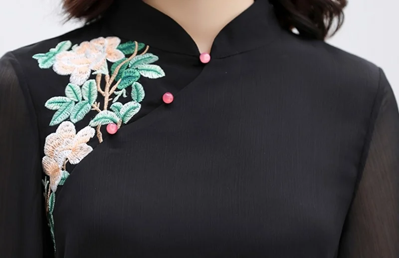 Одежда в восточном стиле, женская блузка, весна-осень, топы в народном ретро стиле, рубашка Qipao Botton, белая китайская модная одежда TA2119