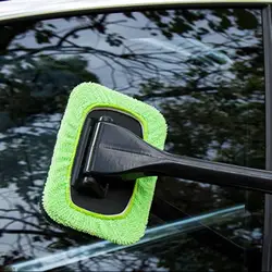 Новый очиститель автомобильных стекол лобовое стекло ветрового стекла из микрофибры для мойки машины щетка пыль длинной ручкой