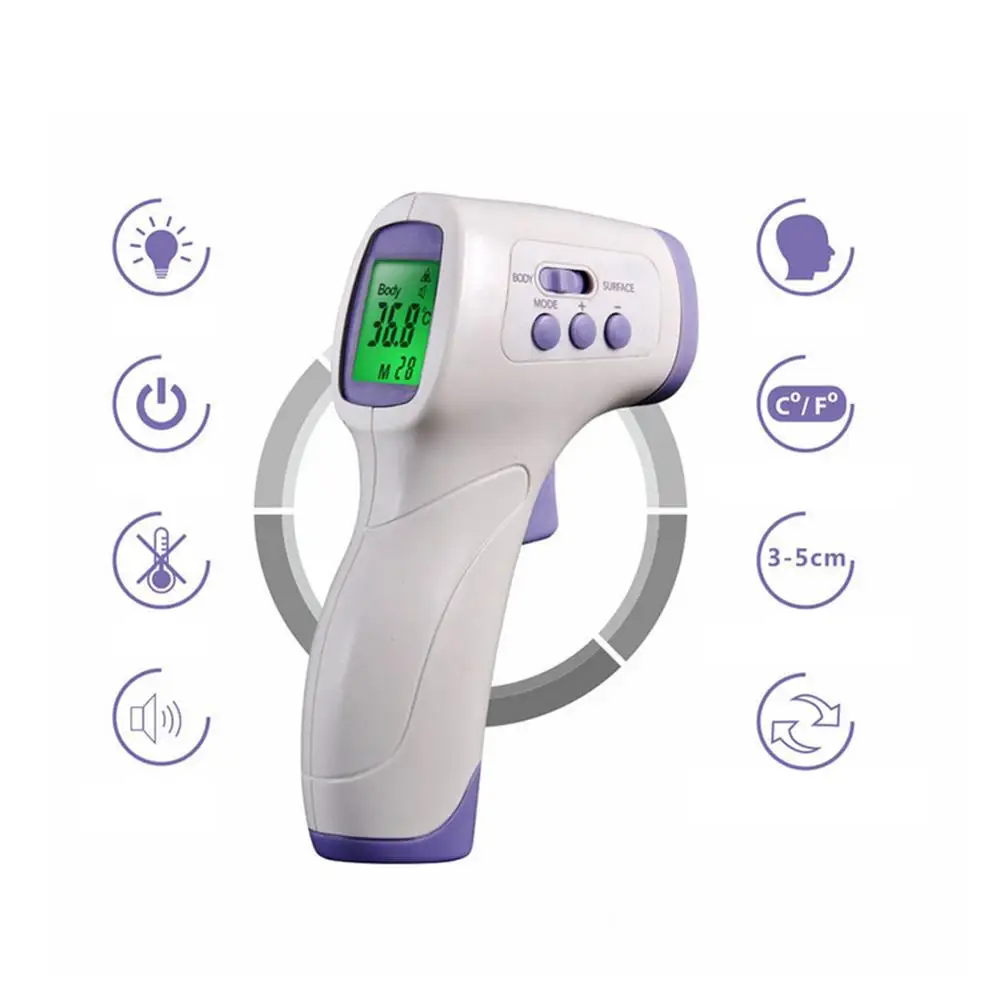 

Digital Infrared Thermometer Non-contact Forehead Temperature Detector High Precision infrared thermometer for Baby Adult