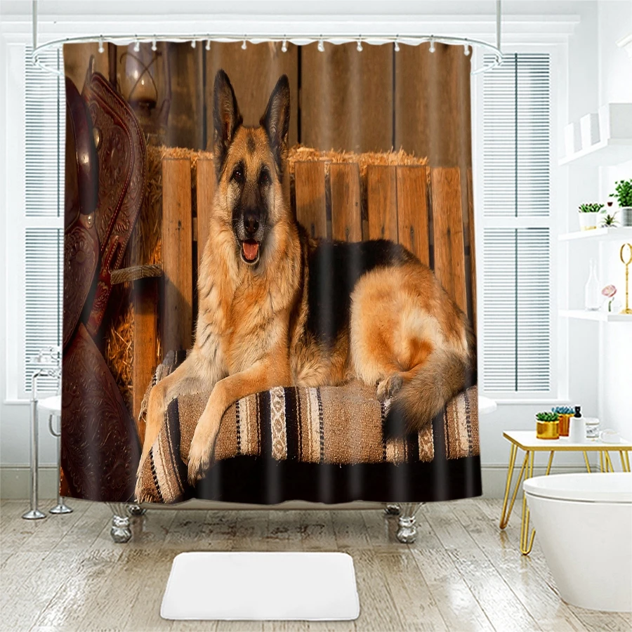 3d узор занавески для душа праздничный Шампань для рождества водонепроницаемые утолщенные занавески для ванной комнаты Настраиваемые