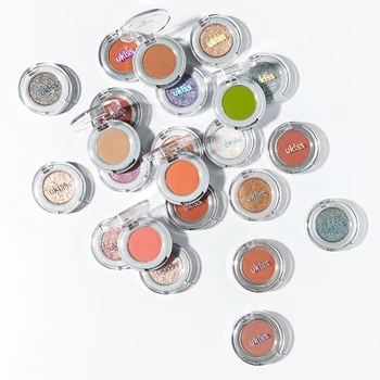 

Ukiss monochrome eyeshadow compact eyeshadow, dazzling pink pearlescent gloss waterproof, can carry matte sequins